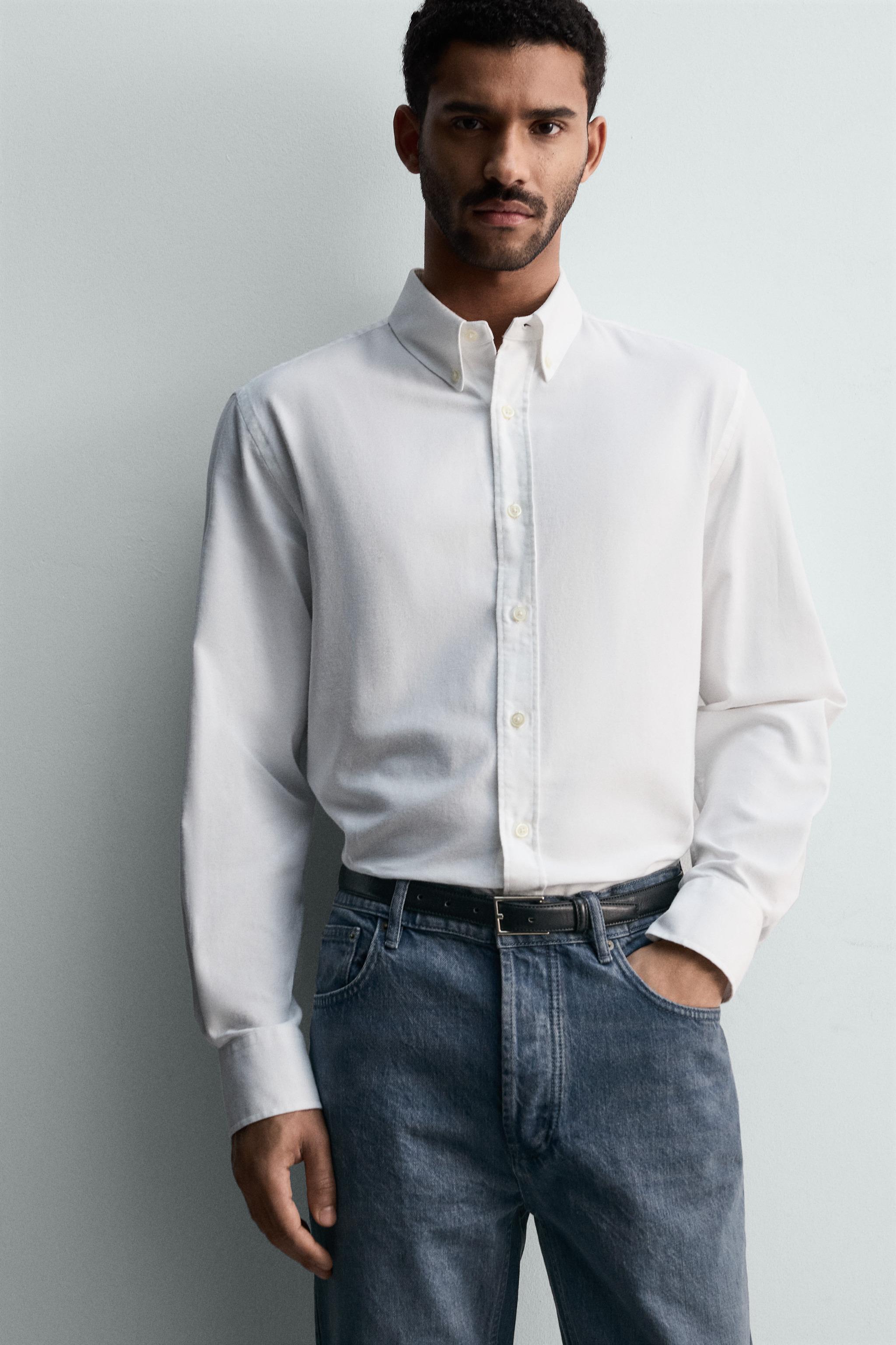 CHEMISE LAVÉE STRUCTURÉE OXFORD